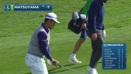 Hideki Matsuyama | Round 2 | 2nd hole | Shot 2 | 2026 AT&T Pebble Beach