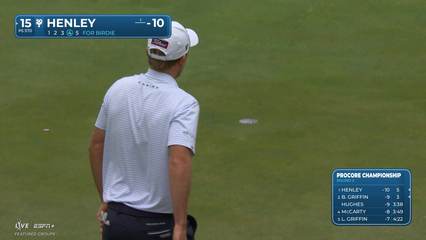 Russell Henley | Round 2 | 15th hole | Shot 4 | 2025 Procore