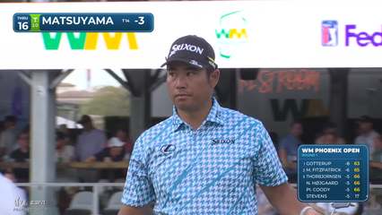 Hideki Matsuyama | Round 1 | 16th hole | Shot 3 | 2026 WM Phoenix Open