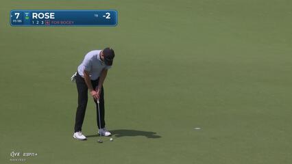 Justin Rose | Round 1 | 7th hole | Shot 4 | 2025 Valero