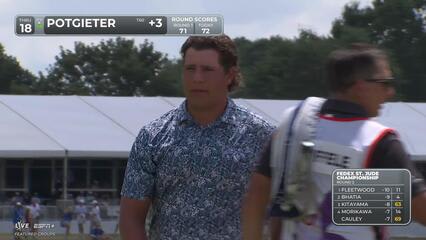 Aldrich Potgieter | Round 2 | 18th hole | Shot 4 | 2025 FedEx St. Jude