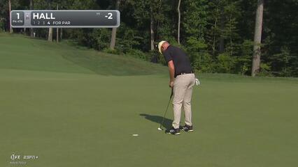 Harry Hall | Round 2 | 1st hole | Shot 4 | 2025 BMW Championship