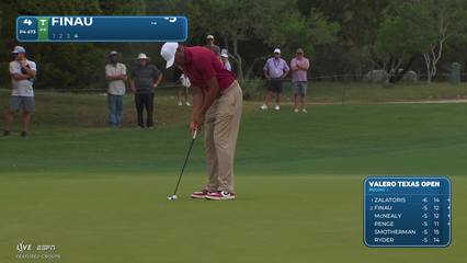 Tony Finau | Round 1 | 4th hole | Shot 4 | 2026 Valero