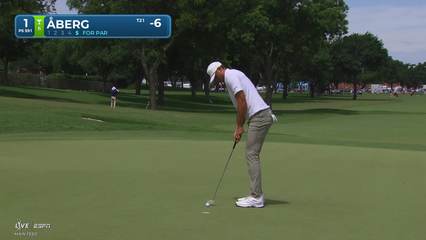 Ludvig Åberg | Round 3 | 1st hole | Shot 5 | 2026 Charles Schwab