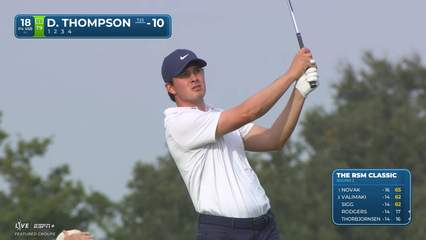 Davis Thompson | Round 2 | 18th hole | Shot 2 | 2025 The RSM Classic