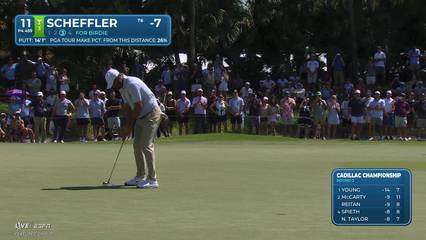 Scottie Scheffler | Round 3 | 11th hole | Shot 4 | 2026 Cadillac