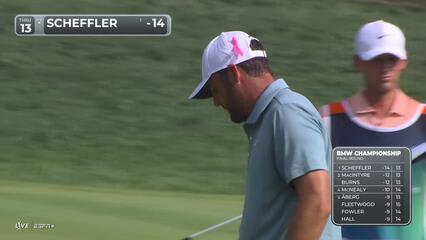 Scottie Scheffler | Round 4 | 13th hole | Shot 3 | 2025 BMW Championship