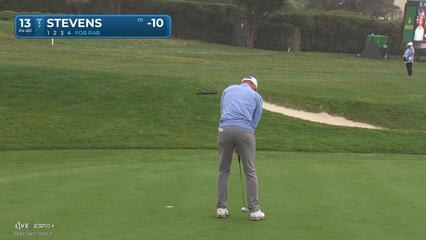 Sam Stevens | Round 3 | 13th hole | Shot 4 | 2025 AT&T Pebble Beach