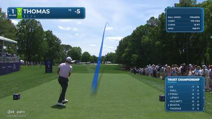Justin Thomas | Round 2 | 1st hole | Shot 1 | 2026 Truist Championship