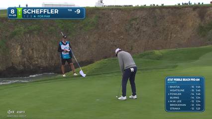 Scottie Scheffler | Round 3 | 8th hole | Shot 4 | 2026 AT&T Pebble Beach