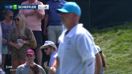 Scottie Scheffler | 2023 the Memorial | Round 3 | 17th hole | Shot 4