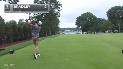 Keegan Bradley | Round 2 | 7th hole | Shot 1 | 2025 TOUR Championship