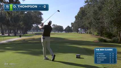 Davis Thompson | Round 1 | 15th hole | Shot 1 | 2025 The RSM Classic