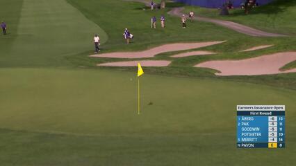 Matthieu Pavon | Round 1 | 9th hole | Shot 3 | 2025 Farmers