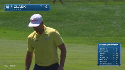 Wyndham Clark | Round 1 | 15th hole | Shot 2 | 2025 Travelers