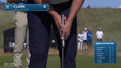 Wyndham Clark | Round 3 | 12th hole | Shot 2 | 2025 Genesis Scottish Open