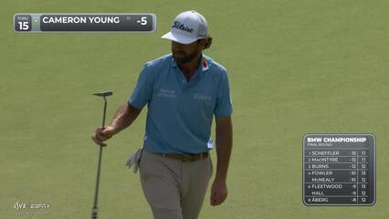 Cameron Young | Round 4 | 15th hole | Shot 5 | 2025 BMW Championship