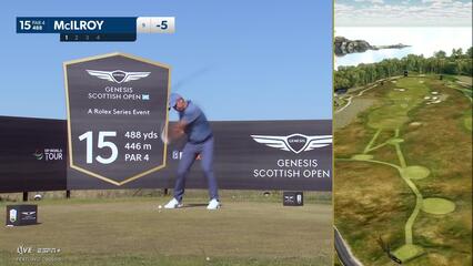 Rory McIlroy | Round 2 | 15th hole | Shot 1 | 2025 Genesis Scottish Open