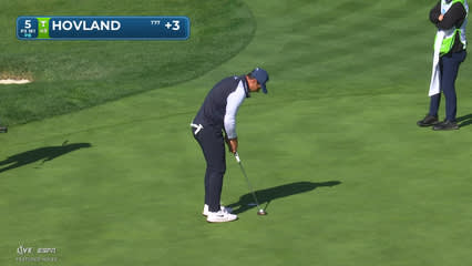 Viktor Hovland | Round 1 | 5th hole | Shot 3 | 2026 AT&T Pebble Beach