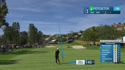 Aldrich Potgieter | Round 4 | 2nd hole | Shot 2 | 2026 The Genesis