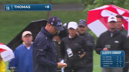 Justin Thomas | Round 2 | 13th hole | Shot 4 | 2025 the Memorial