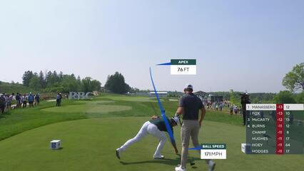 Matteo Manassero | Round 3 | 13th hole | Shot 1 | 2025 RBC Canadian