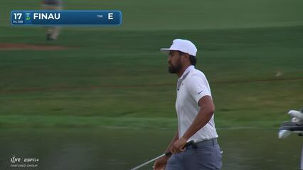 Tony Finau | Round 1 | 17th hole | Shot 4 | 2025 Houston Open