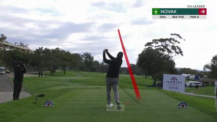Andrew Novak | Round 4 | 10th hole | Shot 1 | 2025 Farmers