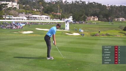 Cam Davis | Round 4 | 8th hole | Shot 2 | 2025 AT&T Pebble Beach