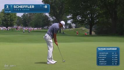 Scottie Scheffler | Round 2 | 3rd hole | Shot 4 | 2025 Travelers