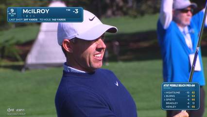 Rory McIlroy | Round 1 | 9th hole | Shot 2 | 2026 AT&T Pebble Beach