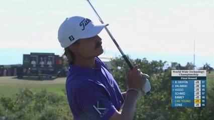 Carson Young | Round 4 | 16th hole | Shot 1 | 2025 World Wide Technology