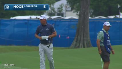 Tom Hoge | Round 1 | 10th hole | Shot 2 | 2025 Zurich Classic