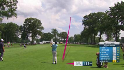 Keegan Bradley | Round 2 | 10th hole | Shot 2 | 2025 Rocket Classic