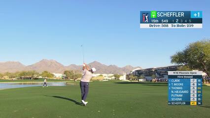 Scottie Scheffler | Round 1 | 15th hole | Shot 2 | 2025 WM Phoenix Open