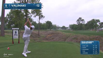 Sami Valimaki | Round 4 | 5th hole | Shot 1 | 2025 Houston Open