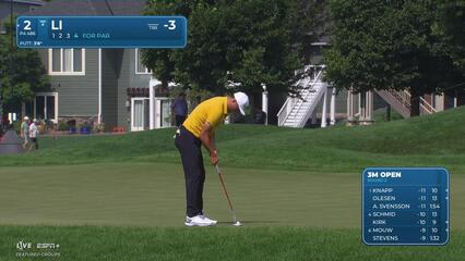 Haotong Li | Round 2 | 2nd hole | Shot 4 | 2025 3M Open