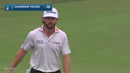 Cameron Young | Round 3 | 6th hole | Shot 3 | 2025 Wyndham