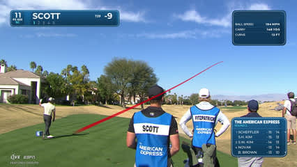 Adam Scott | Round 2 | 11th hole | Shot 1 | 2026 The American Express