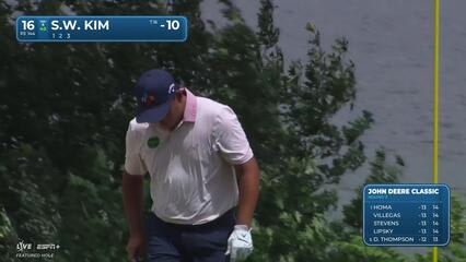 Si Woo Kim | Round 3 | 16th hole | Shot 2 | 2025 John Deere