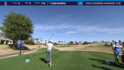 Sam Burns | Round 3 | 4th hole | Shot 1 | 2025 The American Express