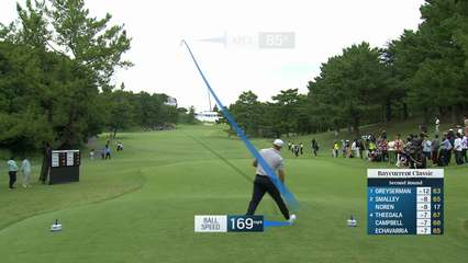 Alex Noren | Round 2 | 18th hole | Shot 1 | 2025 Baycurrent