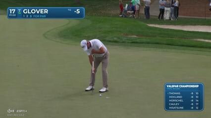 Lucas Glover | Round 4 | 17th hole | Shot 3 | 2025 Valspar