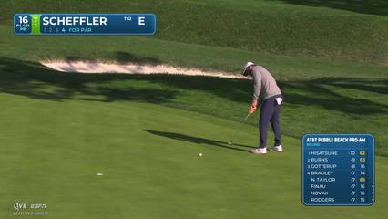 Scottie Scheffler | Round 1 | 16th hole | Shot 5 | 2026 AT&T Pebble Beach