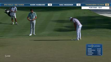 Thorbjørn Olesen | Round 2 | 9th hole | Shot 6 | 2026 THE PLAYERS