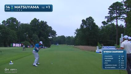 Hideki Matsuyama | Round 2 | 14th hole | Shot 1 | 2025 Wyndham