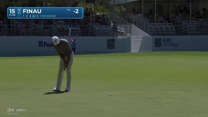 Tony Finau | Round 3 | 15th hole | Shot 4 | 2025 RBC Heritage