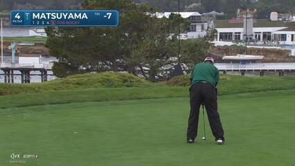 Hideki Matsuyama | Round 3 | 4th hole | Shot 6 | 2025 AT&T Pebble Beach