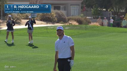 Rasmus Højgaard | Round 3 | 1st hole | Shot 2 | 2025 WM Phoenix Open