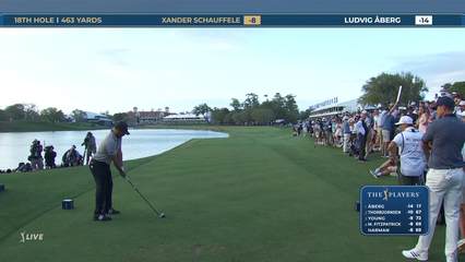 Xander Schauffele | Round 3 | 18th hole | Shot 1 | 2026 THE PLAYERS